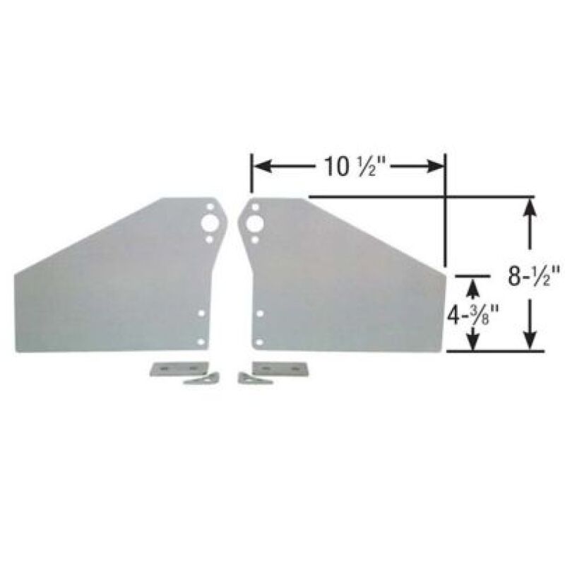 Moroso SBC & 90 Degree V6 Engines 2-Piece Front Motor Plate