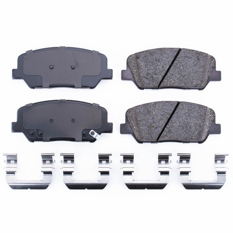 Power Stop 10-16 Hyundai Genesis Coupe Front Z17 Evolution Ceramic Brake Pads w/Hardware PowerStop