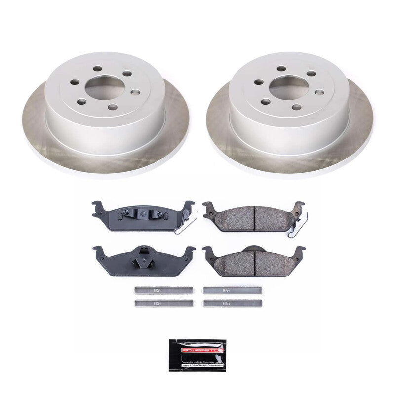 Power Stop 03-04 Dodge Dakota Rear Semi-Coated Rotor Kit PowerStop