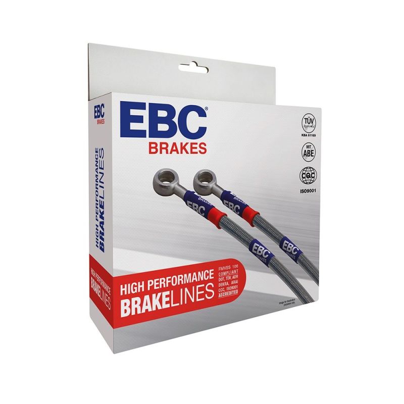 EBC 08-13 Chevrolet Silverado 1500 (2WD) (w/Rear Drums w/o 4in Ext) Stainless Steel Brake Line Kit EBC