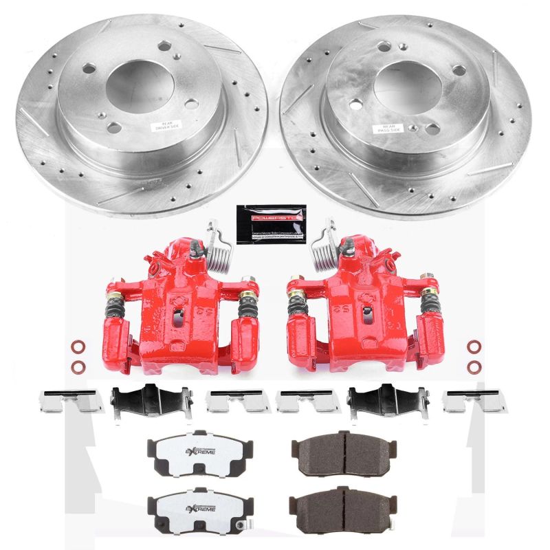 Power Stop 99-01 Infiniti G20 Rear Z26 Street Warrior Brake Kit w/Calipers PowerStop