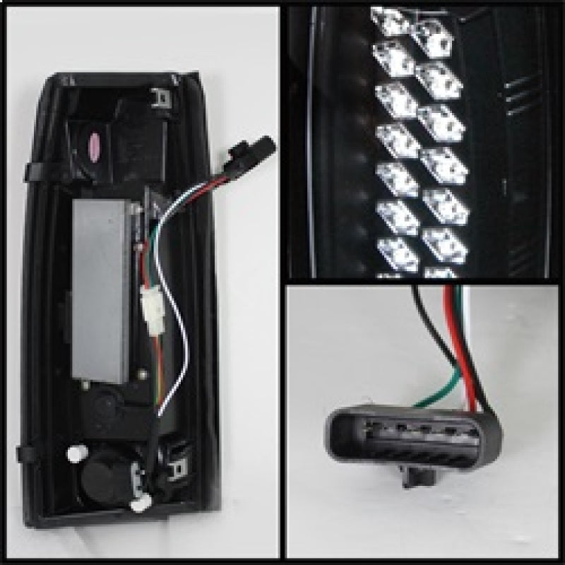 Spyder Chevy C/K Series 1500 88-98/Blazer 92-94 LED Tail Lights Blk ALT-YD-CCK88-LED-BK SPYDER