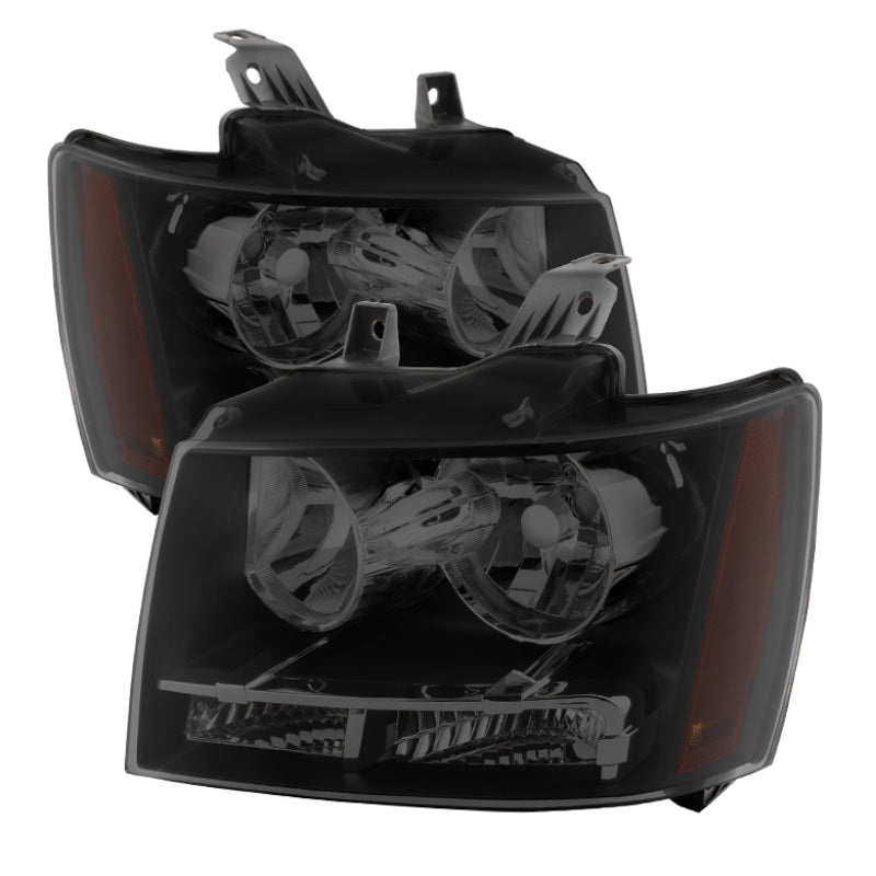 Xtune Chevy Suburban 1500/2500 07-14 Crystal Headlights Black Smoked HD-JH-CSUB07-AM-BSM SPYDER