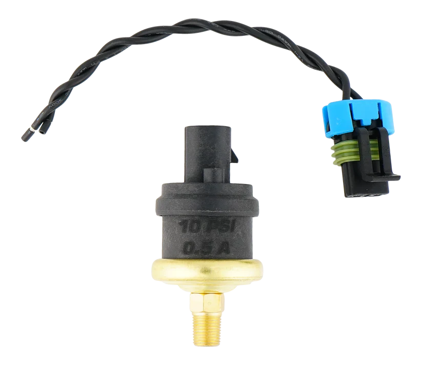 DeatschWerks 1/8th NPT 10 Psi Adjustable Hobbs Switch with Pigtail - 4-HOBBS-10