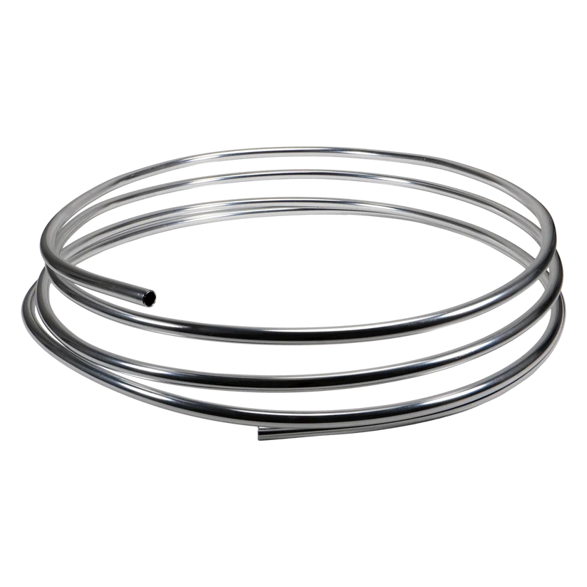 DeatschWerks 8AN Aluminum Hard Tubing 20ft Anodized Clear - 6-02-1104-20