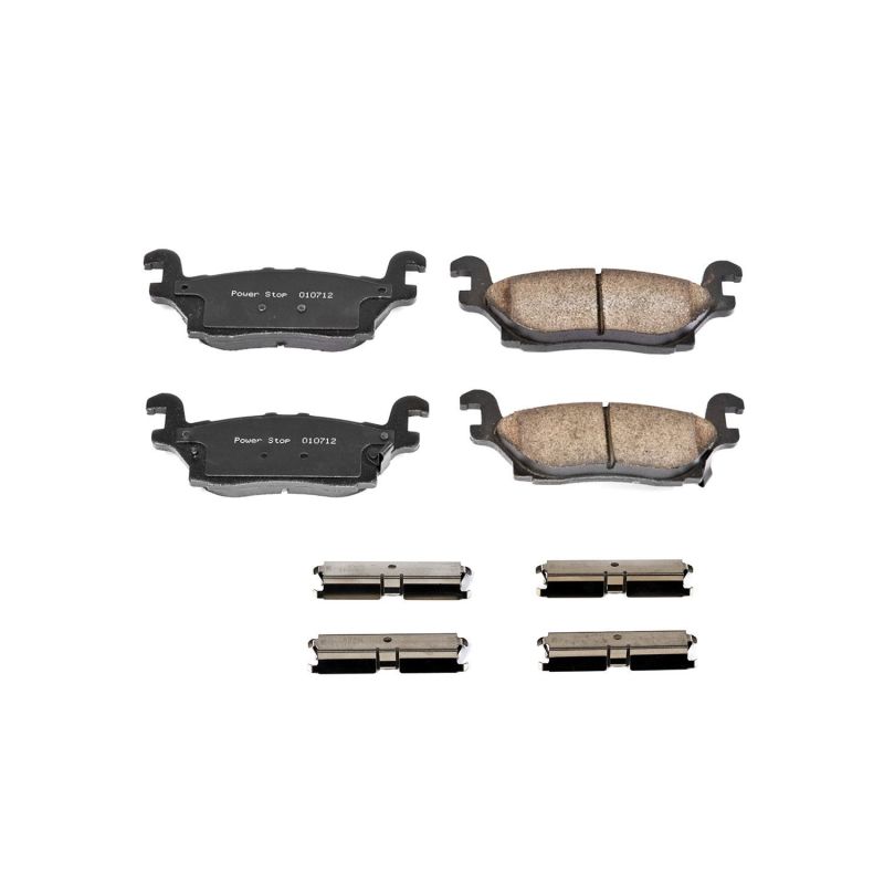 Power Stop 06-10 Hummer H3 Rear Z17 Evolution Ceramic Brake Pads w/Hardware PowerStop