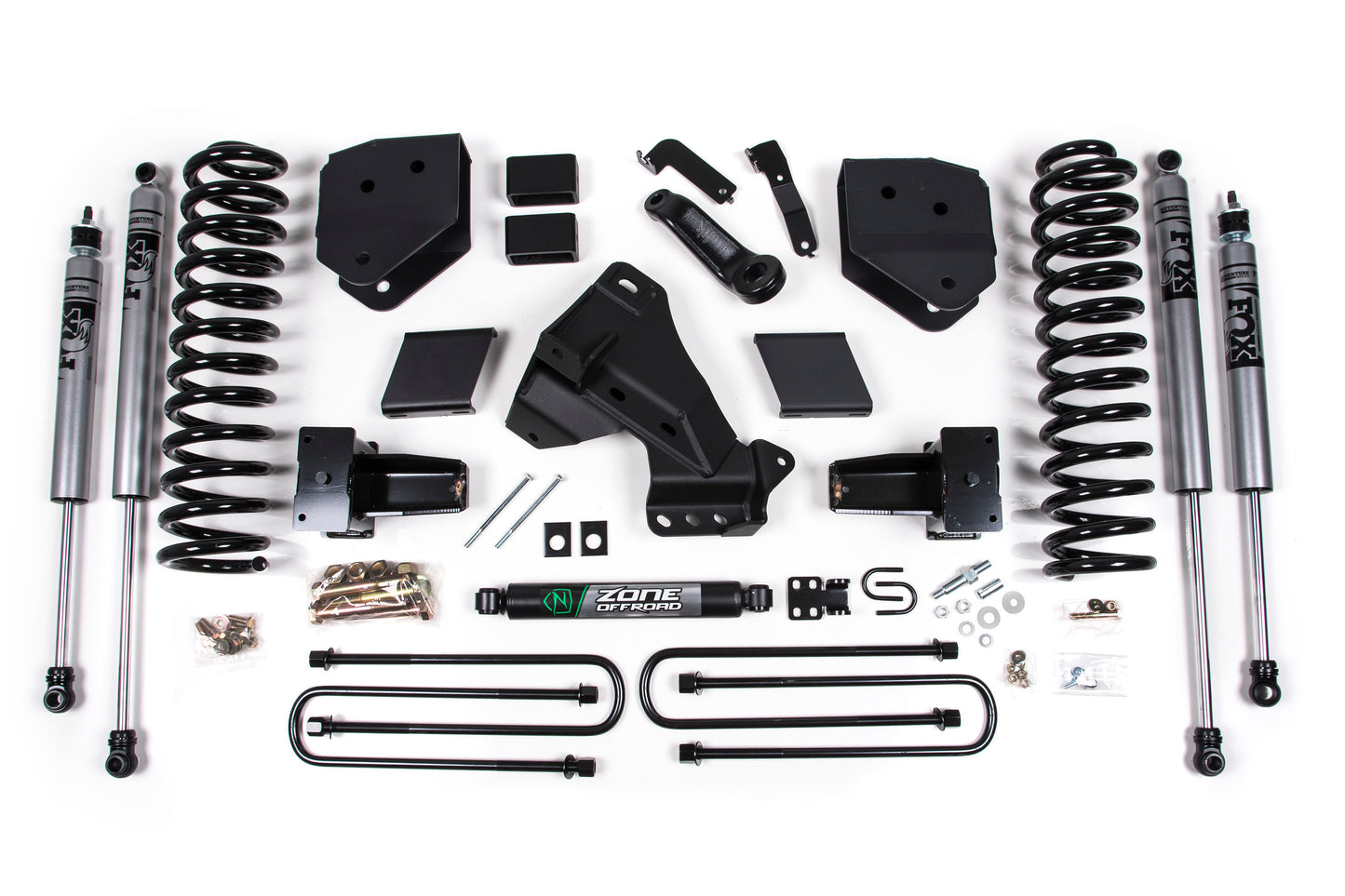 Zone Offroad 2020 Ford F-350 Dually 4-Inch Suspension Lift System - No Shocks - GAS - ZONF72