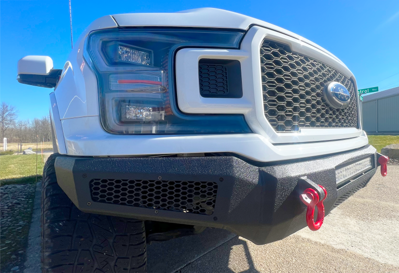 Fishbone Offroad 18-20 Ford F150 Pelican Front Bumper - Black Texture Fishbone Offroad