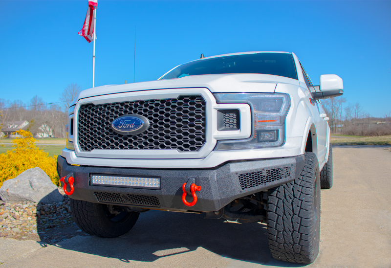 Fishbone Offroad 18-20 Ford F150 Pelican Front Bumper - Black Texture Fishbone Offroad