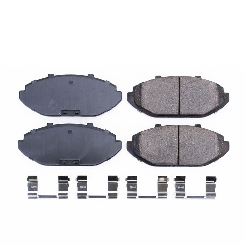 Power Stop 98-02 Ford Crown Victoria Front Z17 Evolution Ceramic Brake Pads w/Hardware PowerStop