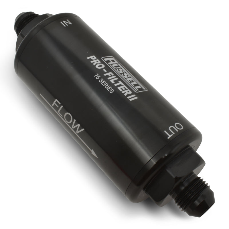Russell 75 Series Pro-Filter 2 -6 AN Male In/Out 40 Micron - 750604
