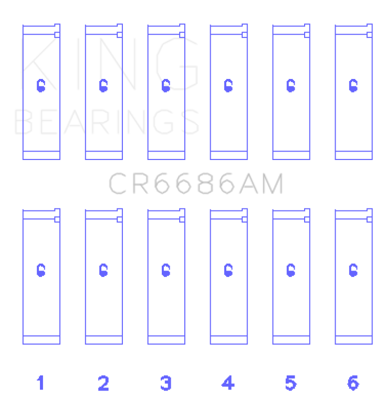 King Engine Bearings Toyota 1Mzfe Connecting Rod Bearing Set