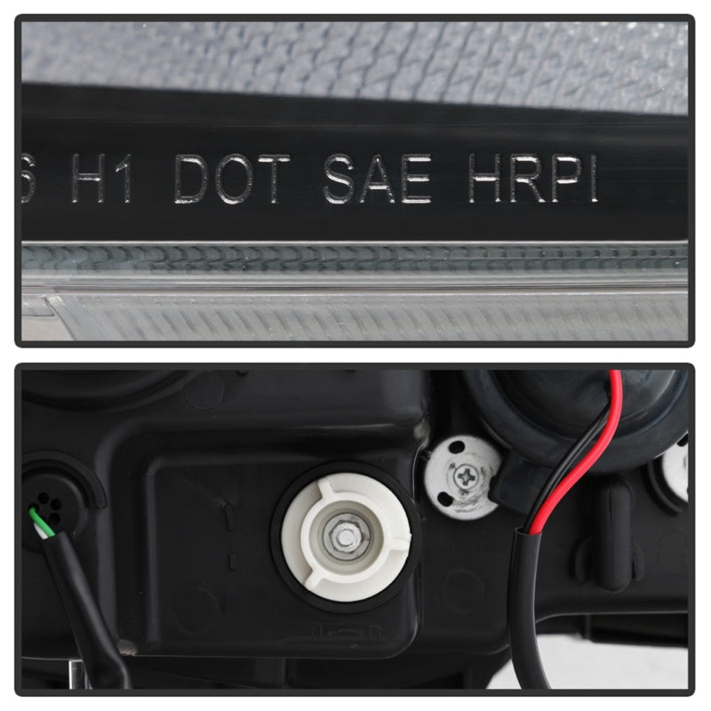 Spyder 16-18 Honda Civic 4Dr w/LED Seq Turn Sig Lights Proj Headlight - Black - PRO-YD-HC16-SEQ-BK SPYDER