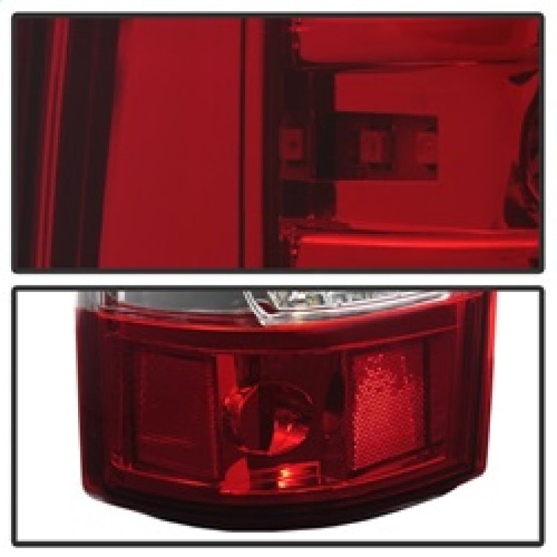 xTune 03-06 Chevrolet Silverado 1500/2500HD LED Tail Lights - Red Clear (ALT-JH-CSIL03-CS-RC) SPYDER