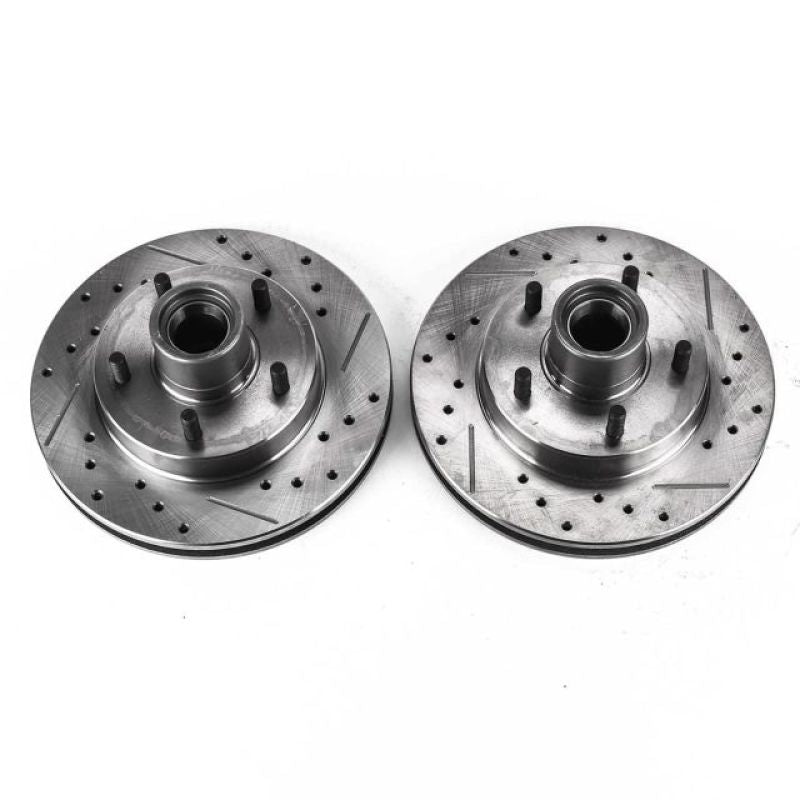 Power Stop 95-97 Chevrolet Blazer Front Evolution Drilled & Slotted Rotors - Pair PowerStop