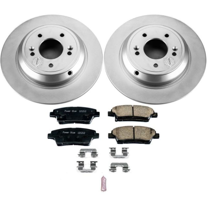 Power Stop 17-18 Genesis G80 Rear Z17 Evolution Geomet Coated Brake Kit PowerStop