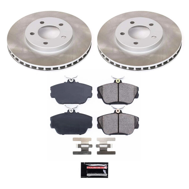Power Stop 1995 Ford Taurus Front Semi-Coated Rotor Kit PowerStop