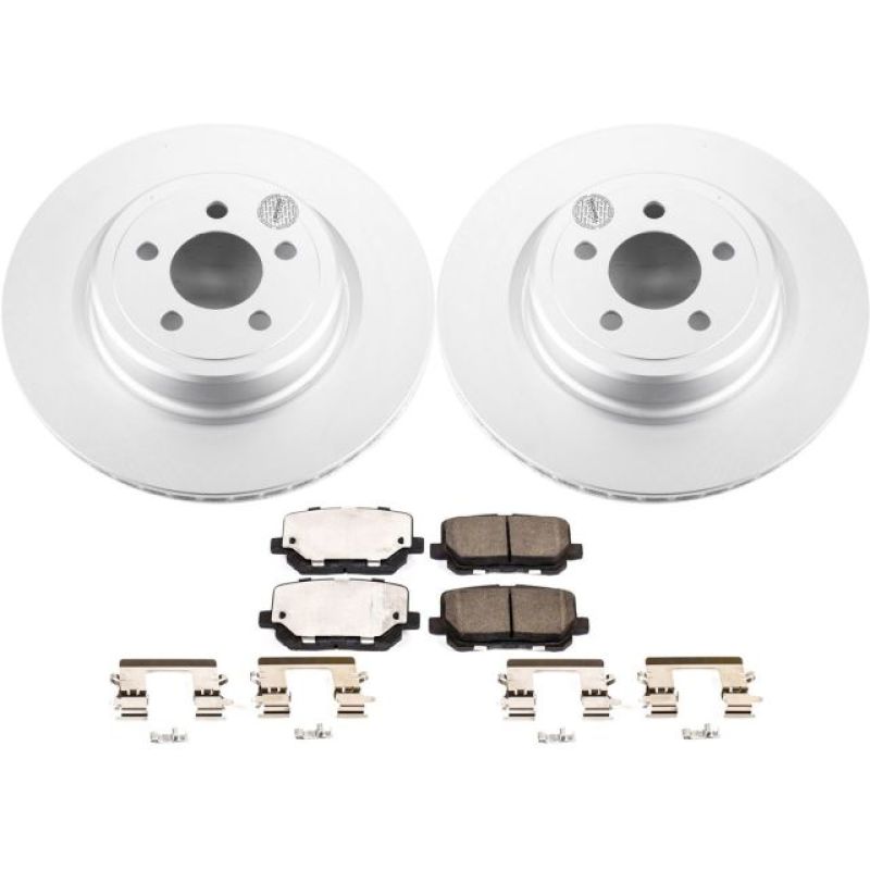 Power Stop 14-19 Dodge Charger Rear Z17 Evolution Geomet Coated Brake Kit PowerStop