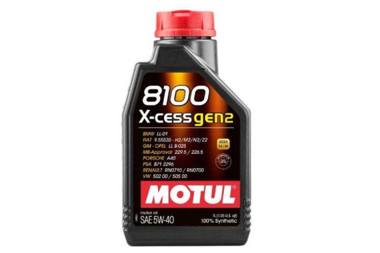 Motul 1L Synthetic Engine Oil 8100 5W40 X-CESS GEN2