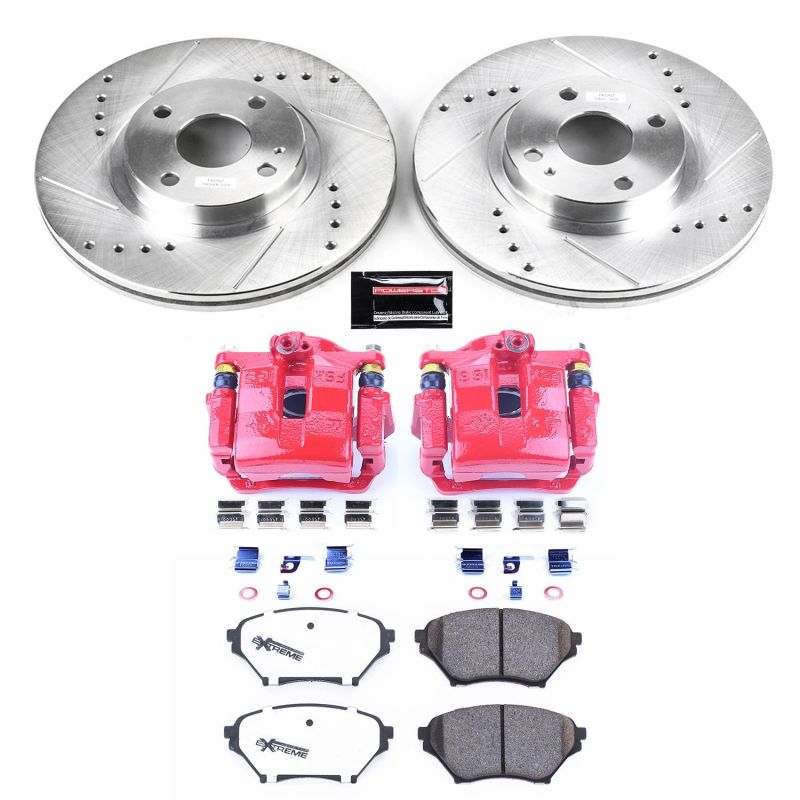 Power Stop 01-05 Mazda Miata Front Z26 Street Warrior Brake Kit w/Calipers PowerStop
