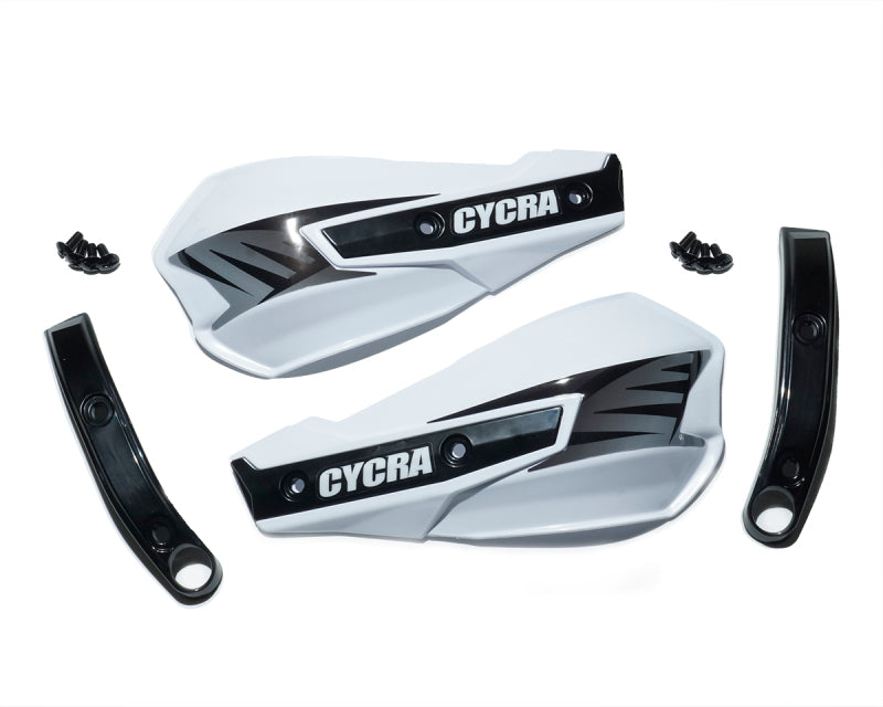Cycra Vortex Replacement Hand Shields with Abrasion Guards - White - 1CYC-1029-42