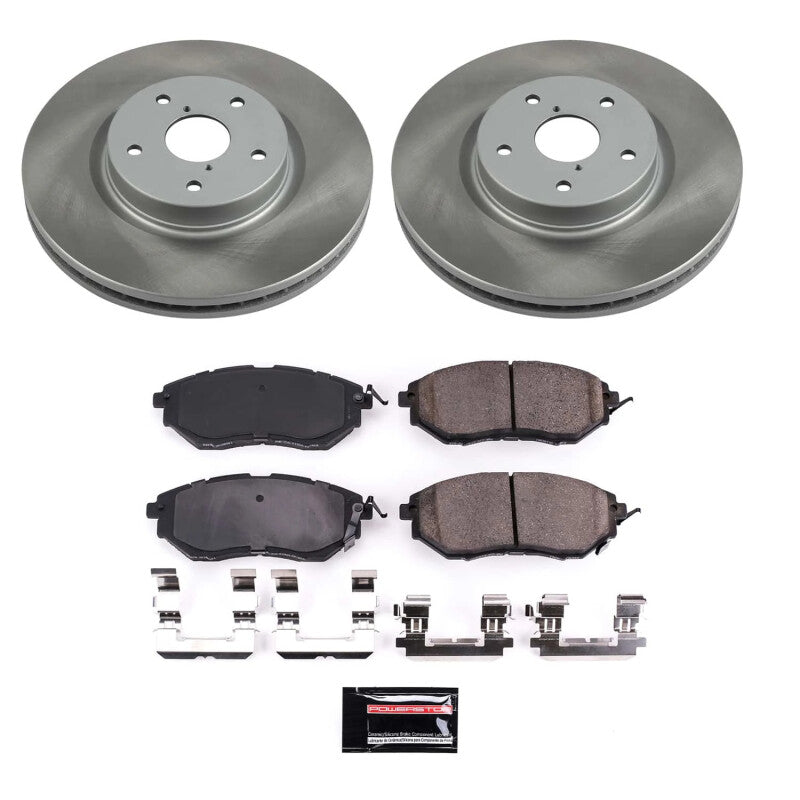 Power Stop 15-21 Subaru WRX Front Semi-Coated Rotor Kit PowerStop