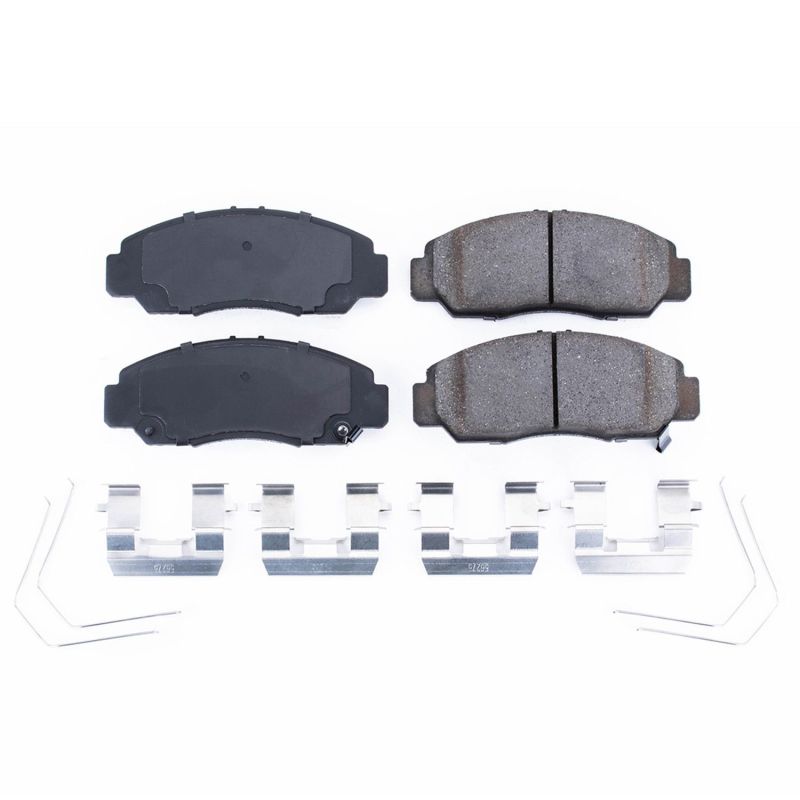 Power Stop 06-15 Honda Civic Front Z17 Evolution Ceramic Brake Pads w/Hardware PowerStop