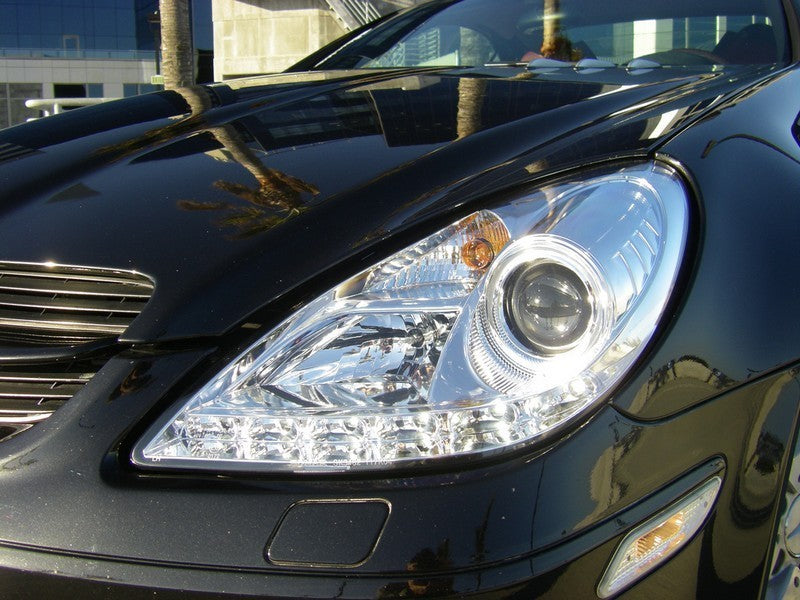 Spyder Mercedes Benz SLK 05-10 Projector Xenon/HID Model- DRL Chrm PRO-YD-MBSLK05-HID-DRL-C SPYDER
