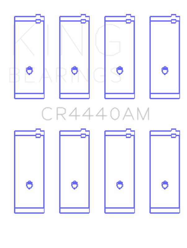 King Engine Bearings Ford 73HM 83HM 85HM Cosworth Yb (Size +0.25mm) Connecting Rod Bearing Set King Engine Bearings