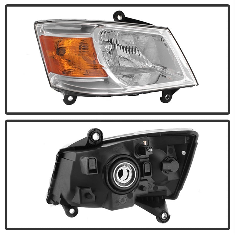 xTune Dodge Grand Caravan 08-10 Passenger Side Headlight -OEM Right HD-JH-DGC08-OE-R SPYDER