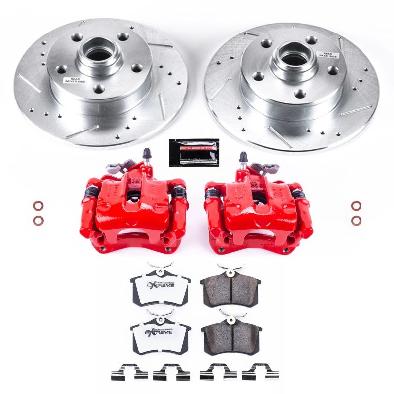 Power Stop 92-95 Volkswagen Corrado Rear Z26 Street Warrior Brake Kit w/Calipers PowerStop