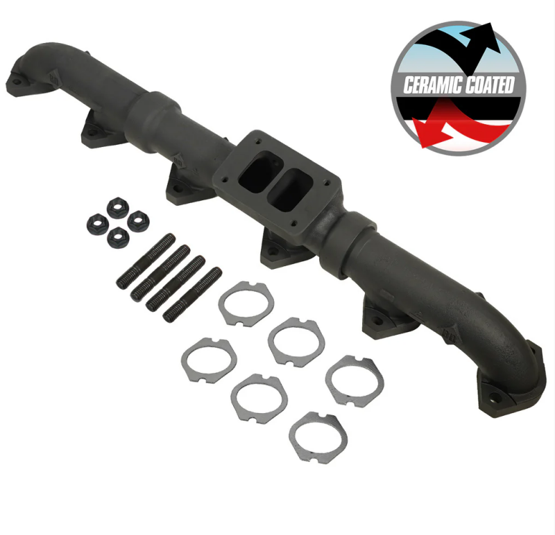 BD Diesel 93-98 Caterpillar 3406E / 99-03 C15 Non-Acert CAT T6 Ceramic Coated Exhaust Manifold BD Diesel