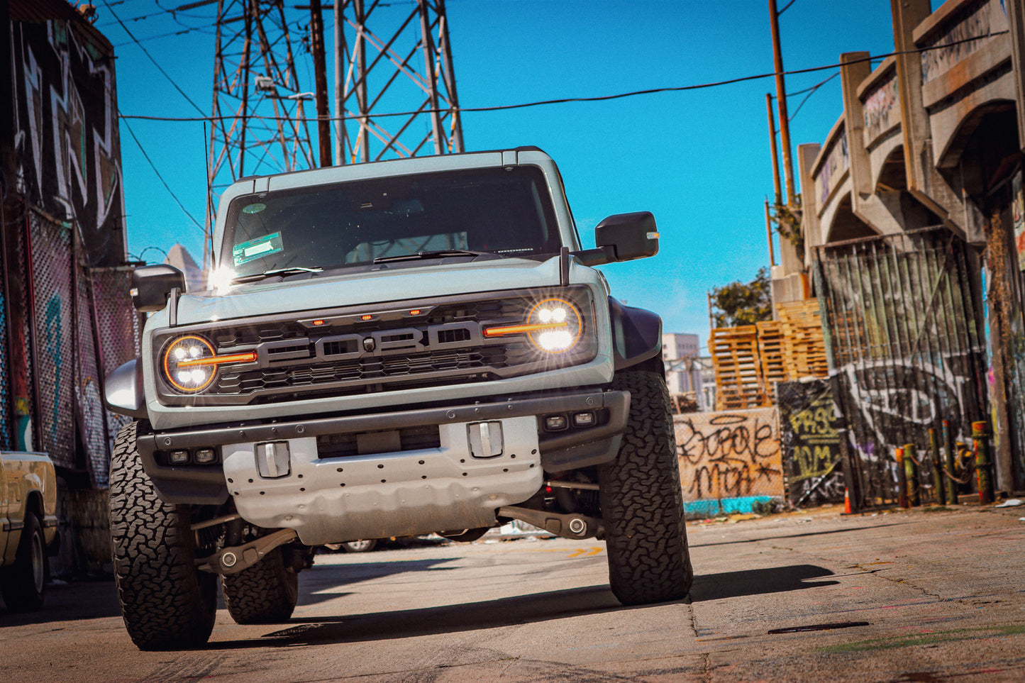 AlphaRex 21-23 Ford Bronco /22-23 Ford Bronco Raptor NOVA-Series LED Projector Headlights Alpha-black - 880259 AlphaRex