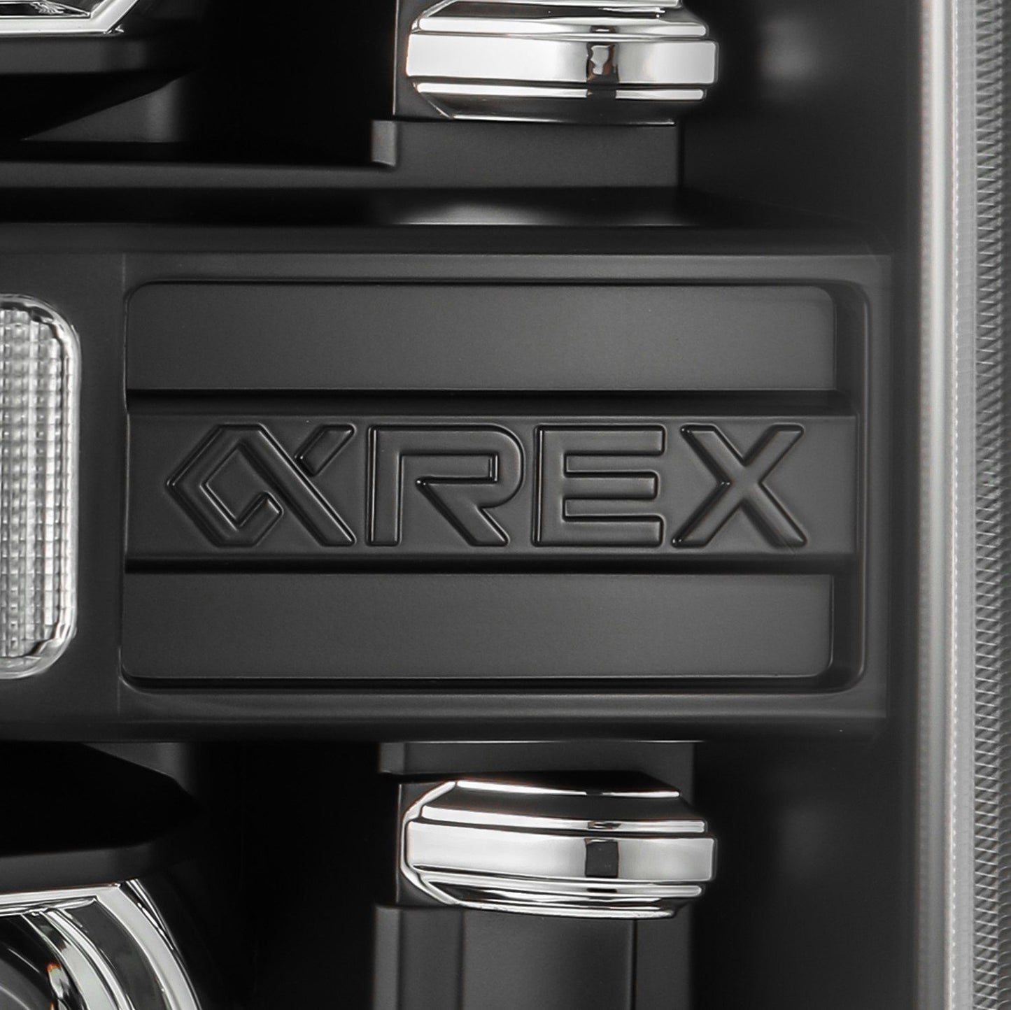AlphaRex 880312 08-10 Ford Super Duty/Excursion LUXX-Series LED Projector Headlights Black - 880312