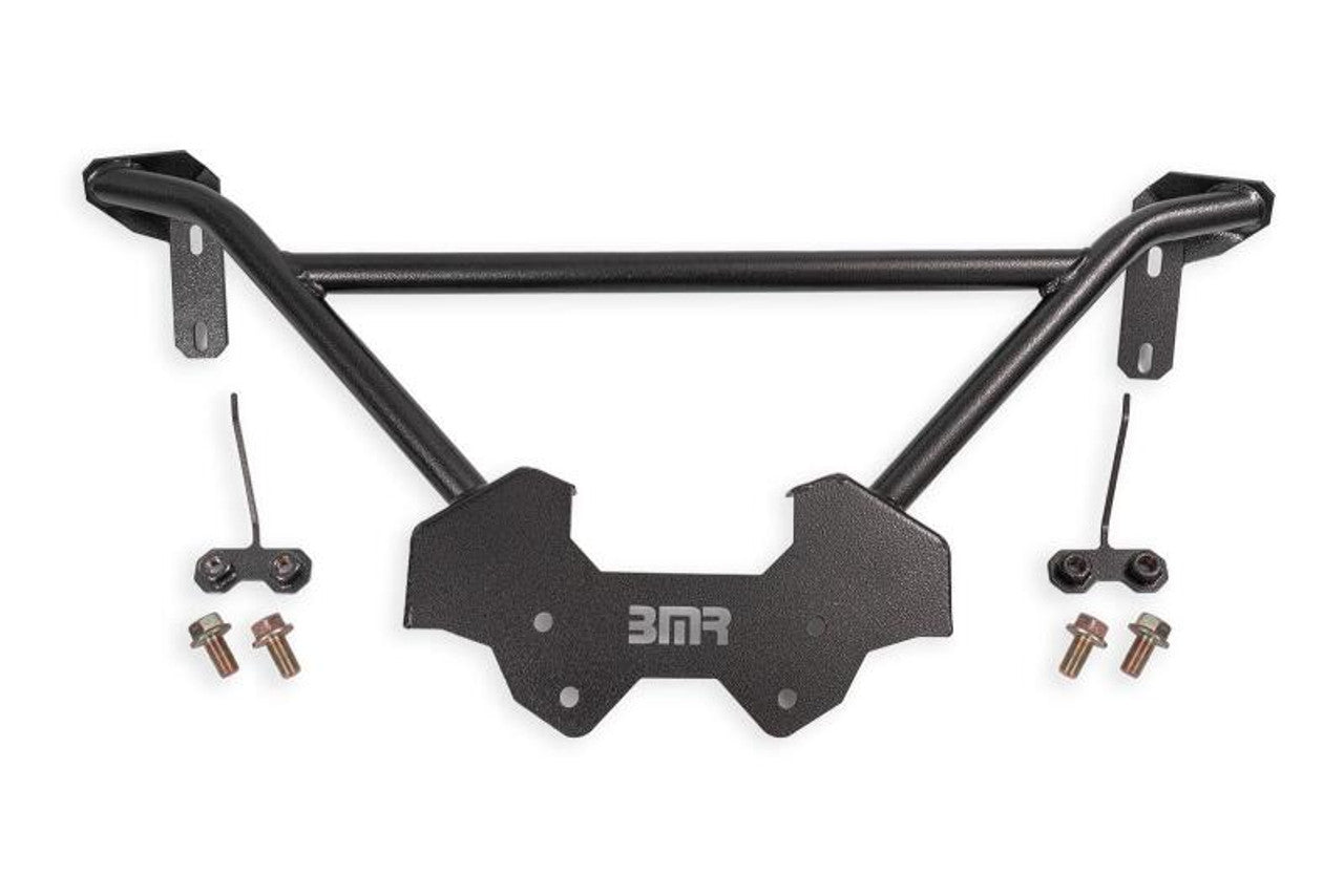 BMR 64-67 GM A-Body Bolt-On Front Reinforcement Chassis Brace - Black Hammertone
