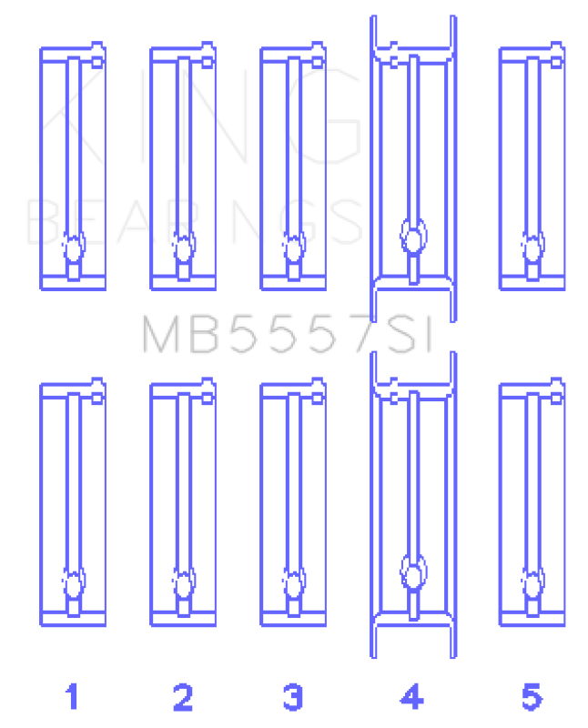 King Engine Bearings ChevrolET Main Bearing Set