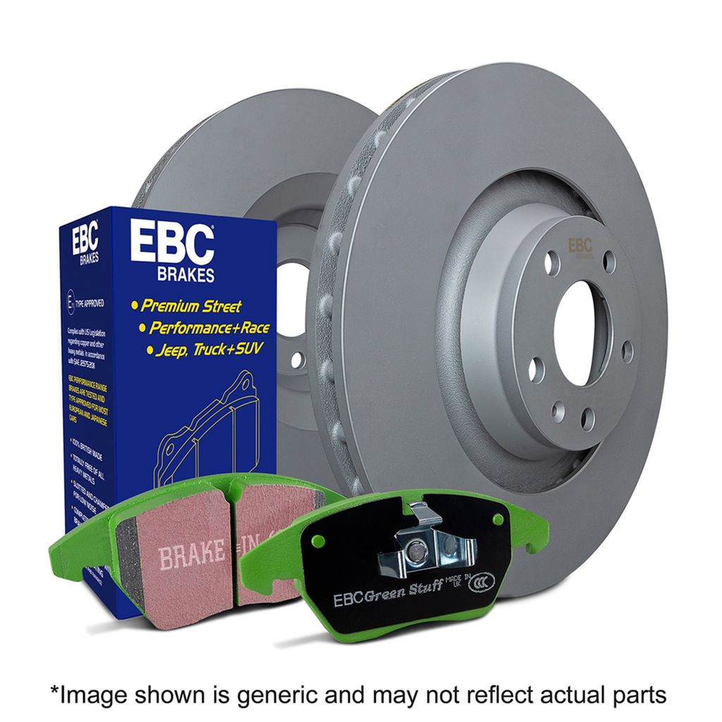 EBC Stage 11 GreenStuff Brake Pads and RK Rotors - S11KF1860