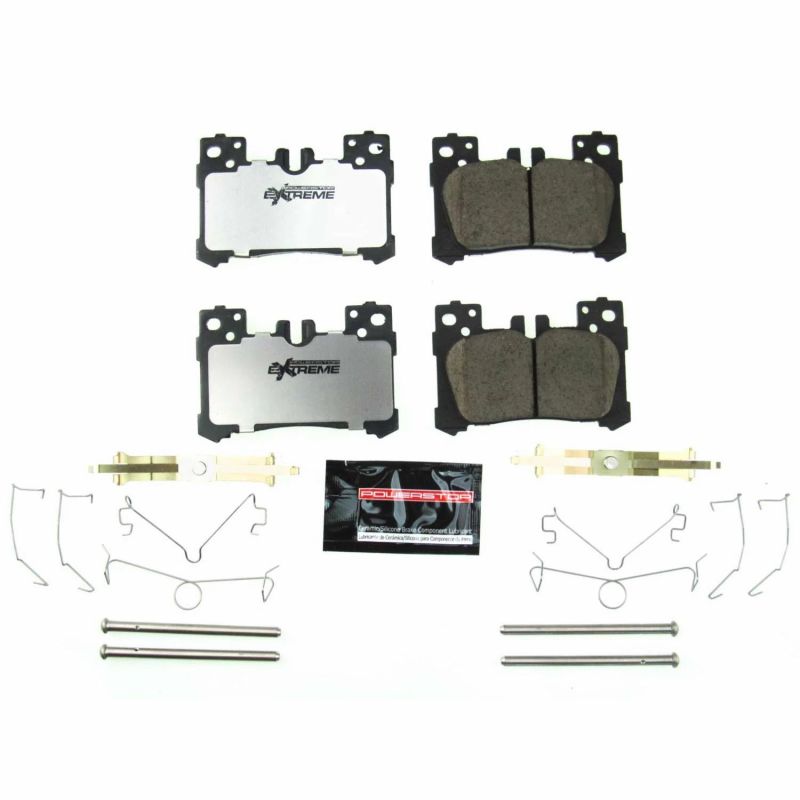 Power Stop 2018 Lexus LC500 Rear Z26 Extreme Street Brake Pads w/Hardware PowerStop