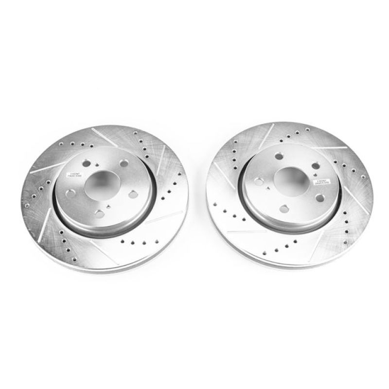 Power Stop 18-19 Toyota C-HR Front Evolution Drilled & Slotted Rotors - Pair PowerStop