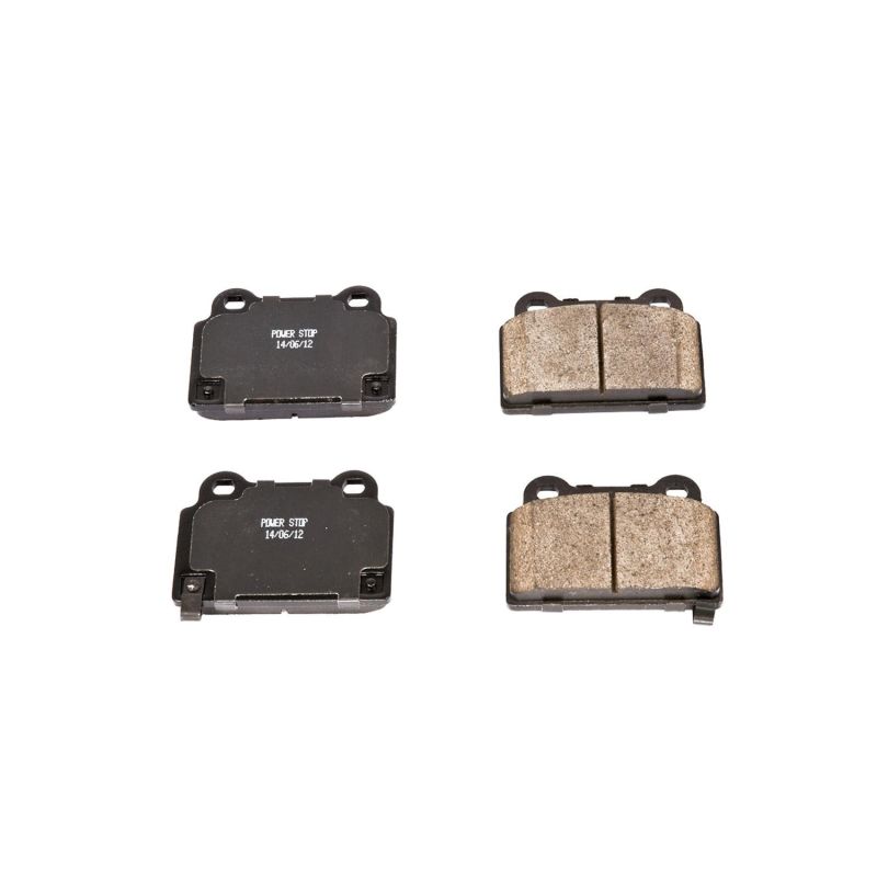 Power Stop 08-15 Mitsubishi Lancer Rear Z16 Evolution Ceramic Brake Pads PowerStop