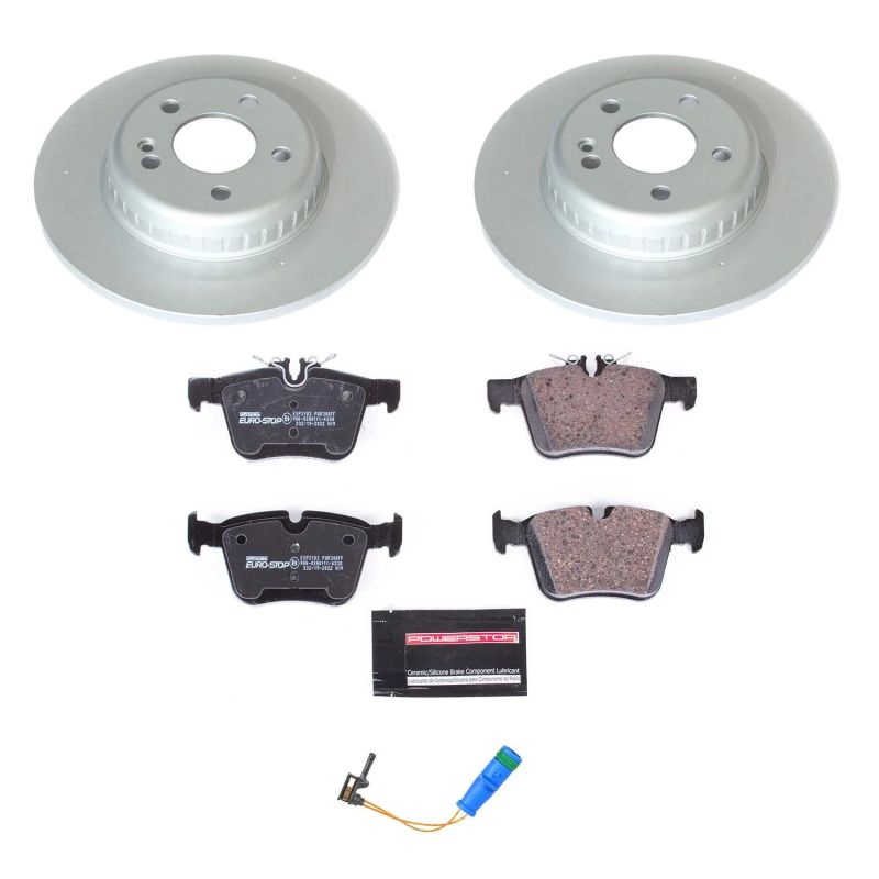 Power Stop 17-18 Mercedes-Benz C300 Rear Euro-Stop Brake Kit PowerStop