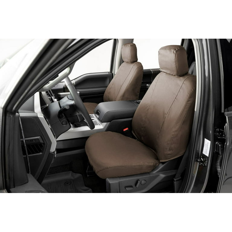 Covercraft 11-24 Dodge Ram Polycotton SeatSaver Custom Second Row Seat Covers - Misty Grey