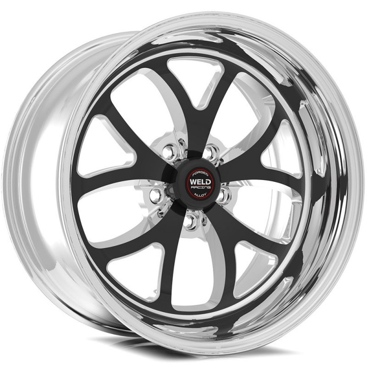 Weld S76 20x10.5 / 5x5 BP / 7.8in. BS / 50mm Offset Black Wheel (High Pad) - Non-Beadlock