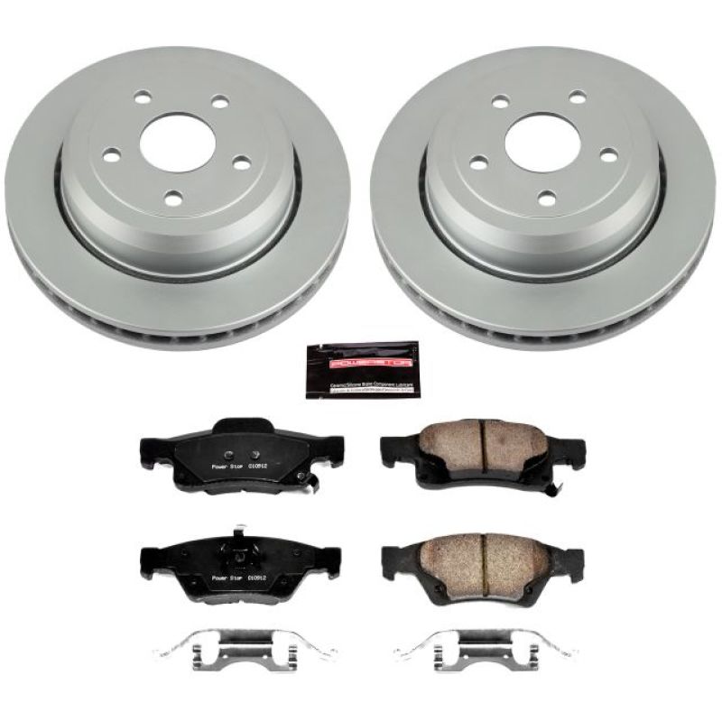 Power Stop 11-19 Dodge Durango Rear Z17 Evolution Geomet Coated Brake Kit PowerStop