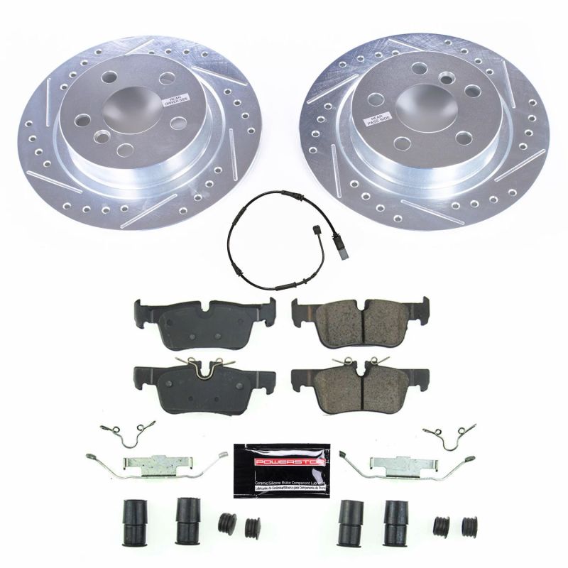 Power Stop 16-18 Mini Cooper Clubman Rear Z23 Evolution Sport Brake Kit PowerStop