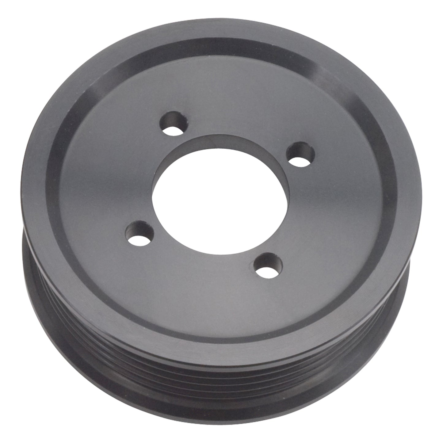 Edelbrock 15820 3.50 inch 6 rib E-Force supercharger pulley black anodized