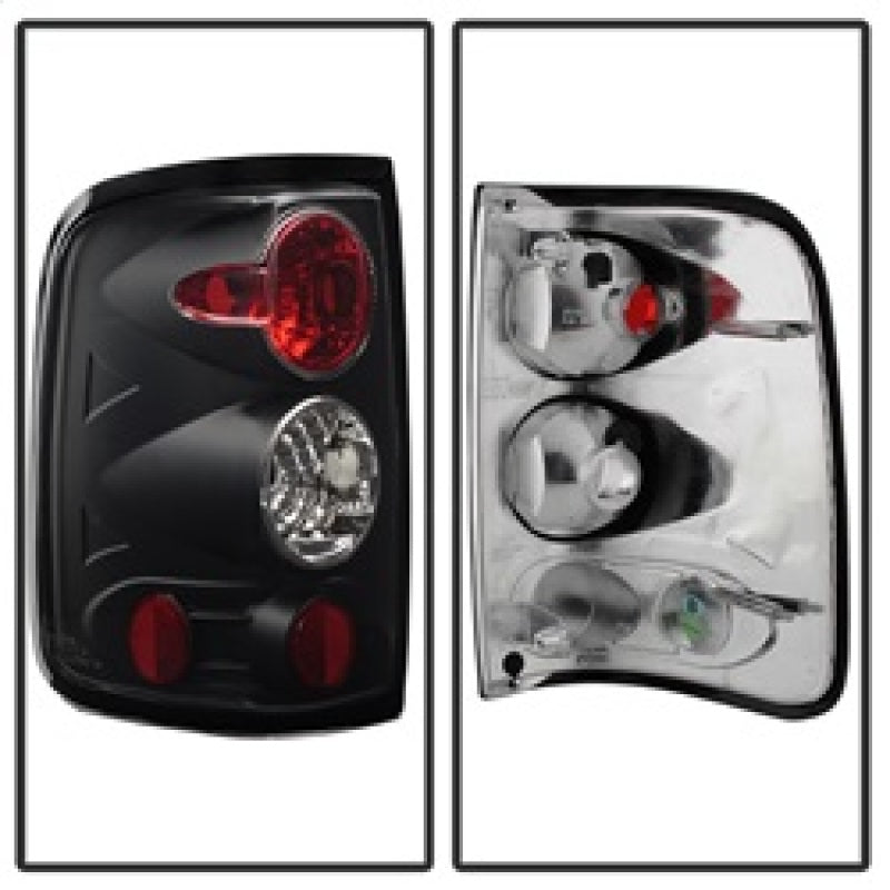 Spyder Ford F150 side 04-08 (Not Fit Heritage & SVT)Euro Tail Lights Blk ALT-YD-FF15004-BK SPYDER
