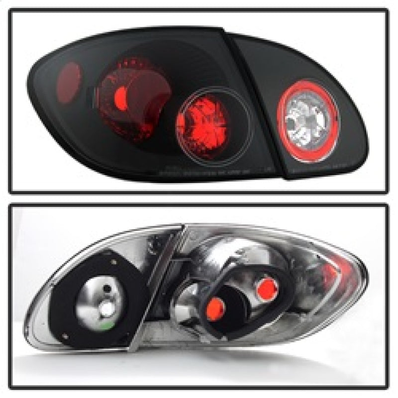 Spyder Toyota Corolla 03-08 Euro Style Tail Lights Black ALT-YD-TC03-BK SPYDER