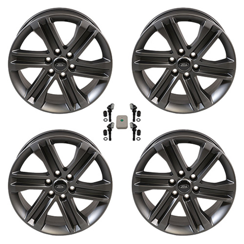 Ford Racing 2024+ Ford F-150 20in x 8.5in Dark Alloy Wheel Kit Ford Racing