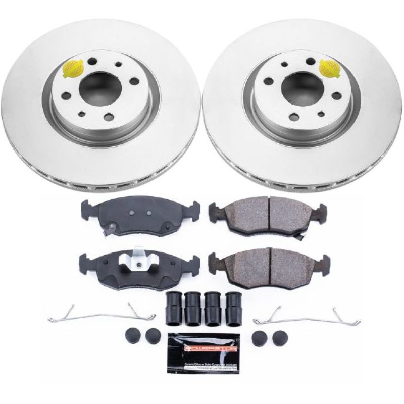 Power Stop 13-18 Fiat 500 Front Z23 Evolution Sport Coated Brake Kit PowerStop